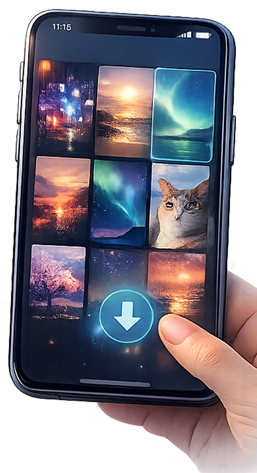 壁紙を選んでダウンロード